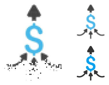 Toz noktalı resim noktalı birleştirmek ödemeler simgesi