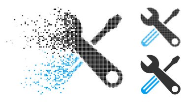 Dağınık Pixelated yarı ton araçlar simgesi