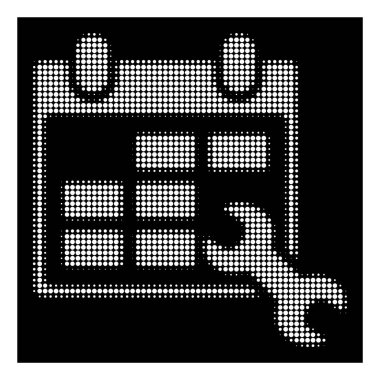 Beyaz noktalı resim yapılandırmak takvim simgesini