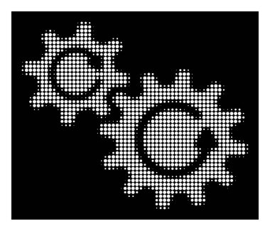 Beyaz noktalı resim SMM döndürme simgesi