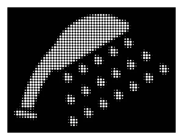 Икона "Белый полутоновый душ" — стоковый вектор