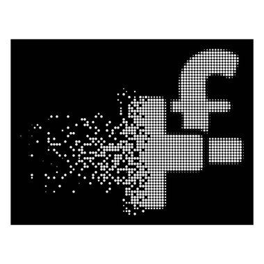 Parlak çözünmüş noktalı yarım ton Lirası simge Ekle