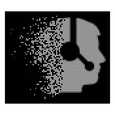 Yarı ton işleç simgesini çürümüş beyaz noktalı