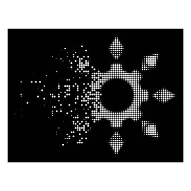 Noktalı resim Ethereum yapılandırma dişli simgesini noktalı parlak ışıltı