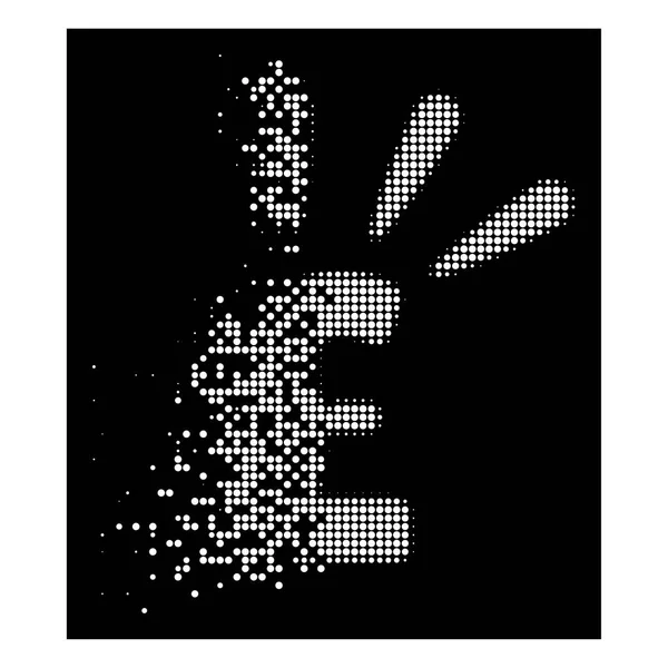 Fényes csillogás Pixel félárnyék font Shine ikon — Stock Vector