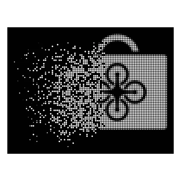 Bright Shredded Pixelated Halftone Drone Toolcase Icon
