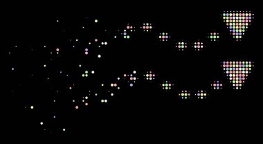 Yumuşak ışıltı nokta noktalı resim eğilimler simgesi noktalı