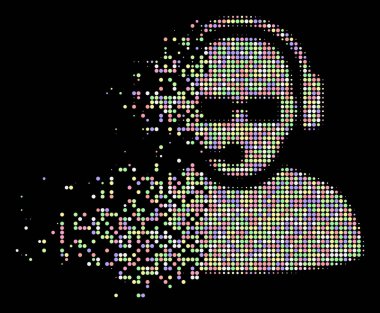 Işık Pixelated yarı ton işleç simgesini çürümüş