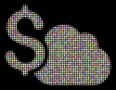 Noktalı resim kompozisyon çevrelerin bankacılık bulut