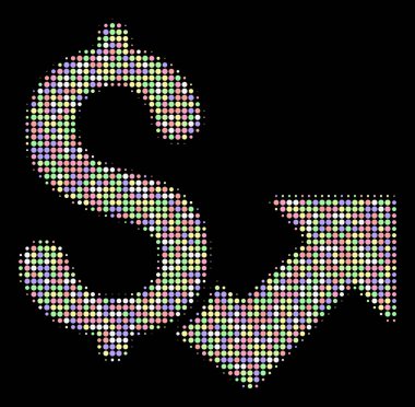 Doları büyüme noktalı resim kompozisyon çevrelerin