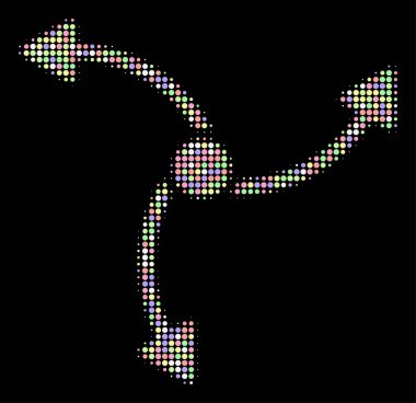 Yön noktalı resim kompozisyon çevrelerin girdap