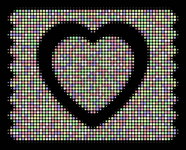 Heart Condom Pack Halftone Колаж кола — стоковий вектор