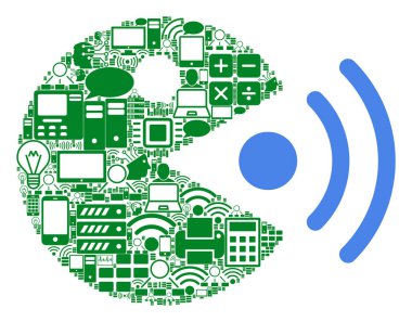 Bigdata konuşan Smiley kompozisyon simgesi