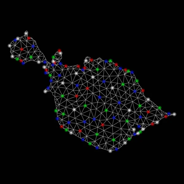 Işık Spotlar ile parlak Mesh karkas Heard ve McDonald Adaları Haritası