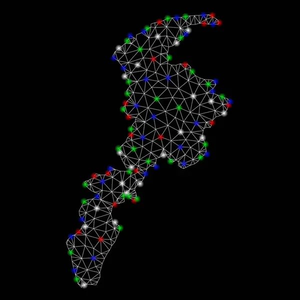 Parlama Spotlar ile parlak kafes tel çerçeve Khyber Pakhtunkhwa Eyaleti Haritası