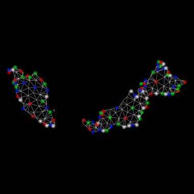 Işık Spotlar ile parlak Mesh karkas Malezya haritası
