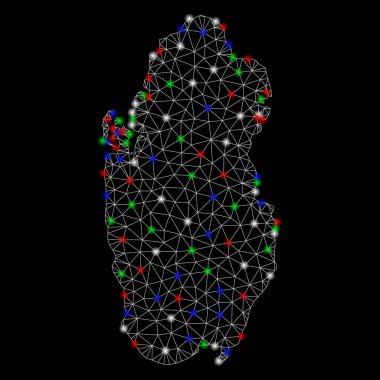 Flash Spotlar ile Bright Mesh 2D Katar Haritası