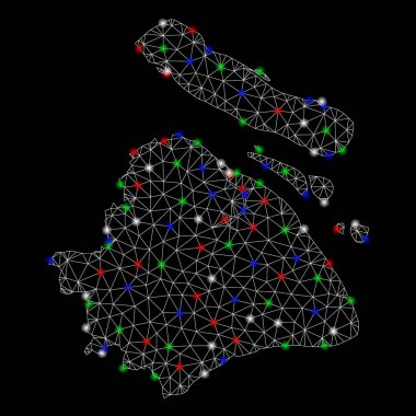 Flash Spotlar ile Bright Mesh 2D Şanghay şehir haritası