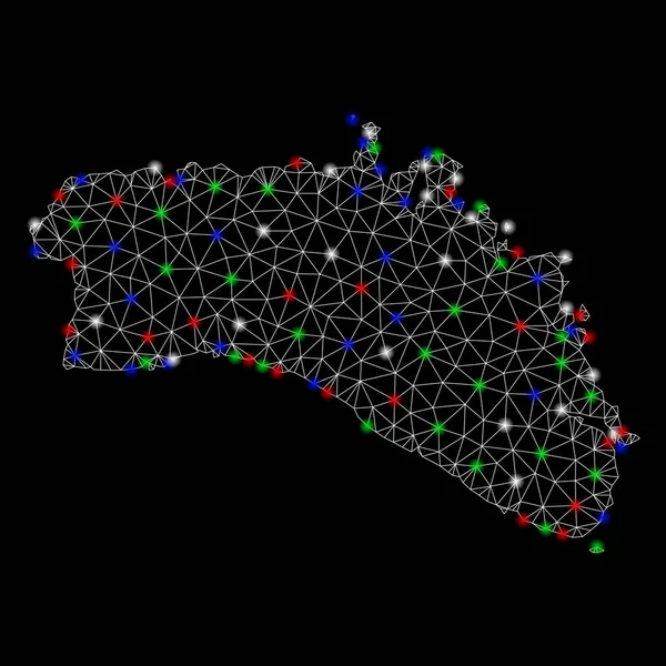 Parlaklık Spotlar ile parlak Mesh karkas Menorca Adası Haritası