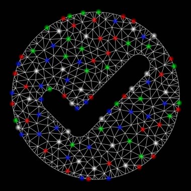 Parlak kafes tel çerçeve flare Spotlar ile kabul