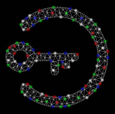 Parlak Mesh karkas erişim giriş Flash Spotlar ile