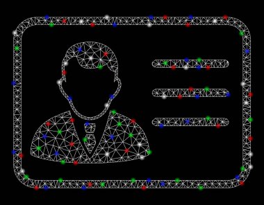 Flash Spotlar ile parlak Mesh karkas hesap rozeti