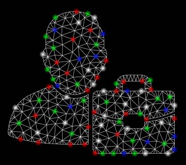 Flash Spotlar ile parlak mesh ağ muhasebesi