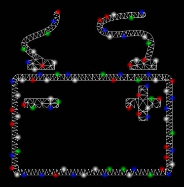 Light Spotlar ile parlak Mesh 2D akümülatör