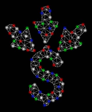Flare Spotlar ile parlak mesh ağ toplama ödeme
