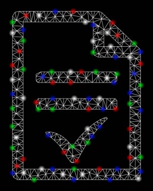 Flare Spotlar ile parlak mesh ağ anlaşması belgesi