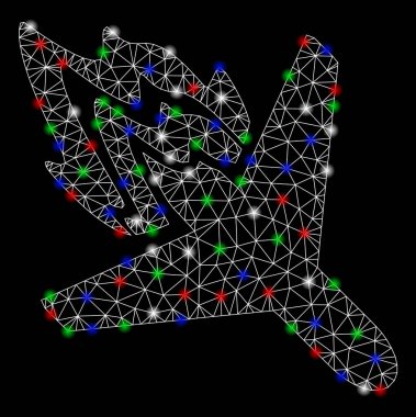 Flaş Spotlar ile parlak Mesh karkas hava kazasında