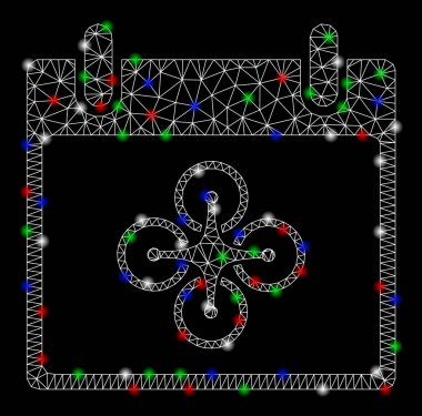 Işık Spotlar ile parlak Mesh karkas Airdrone takvim günü