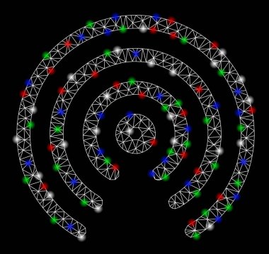 Flare Spotlar ile parlak mesh ağ AirDrop Merkezi