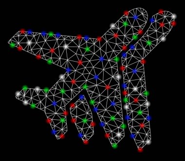 Parlak kafes tel çerçeve havayolları ile Flash Spotlar