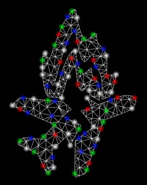 Parlak kafes 2D Airplane flare Spotlar ile Burn