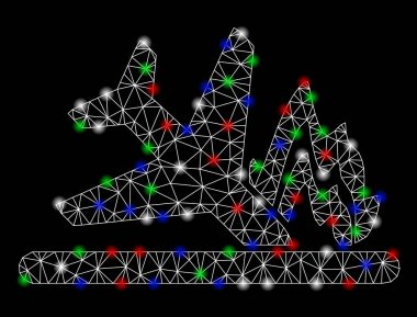 Light Spotlar ile parlak Mesh 2D uçak kazasında