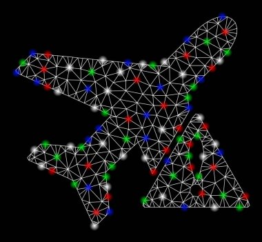 Light Spotlar ile parlak Mesh 2D uçak hatası