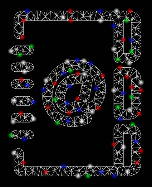 Parlak Mesh 2D adres e-posta ile ışık Spotlar