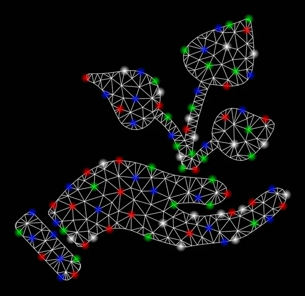 Parlak Mesh karkas Tarım Projesi el ışık Spotlar ile