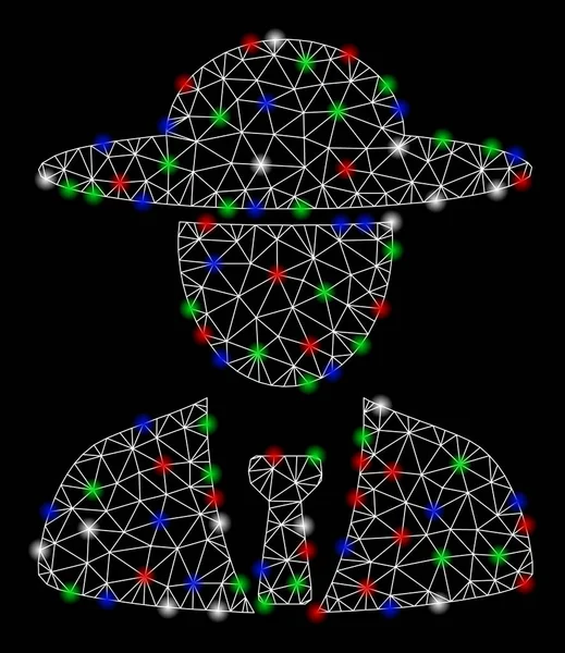 Işık Spotlar ile parlak Mesh karkas agronomist şefi