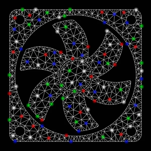 Flare Spotlar ile Bright mesh ağ Klima