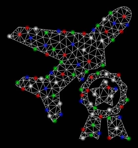 Flare Spotlar ile parlak Mesh 2D uçak belgelendirme