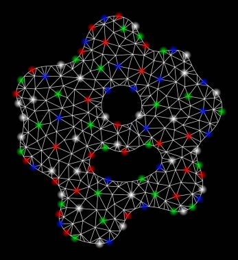 Light Spotlar ile parlak Mesh 2D