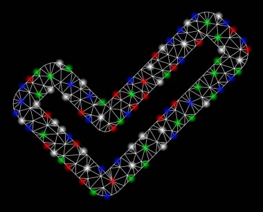 Parlak Mesh 2D ışık Spotlar ile Tick Uygula