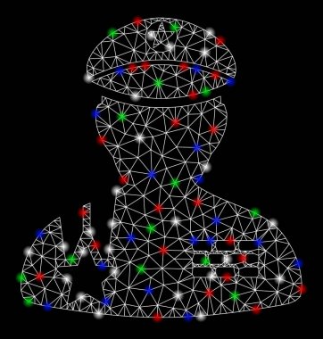 Parlak kafes karkas ordu genel ışık Spotlar ile