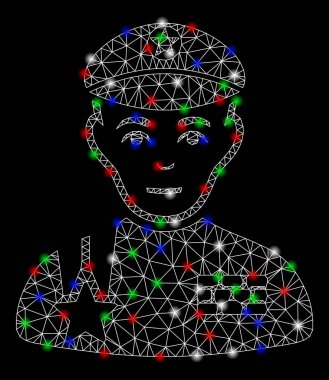 Flash Spotlar ile Bright mesh ağ ordusu genel