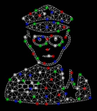 Parlak kafes karkas ordu genel flare Spotlar ile