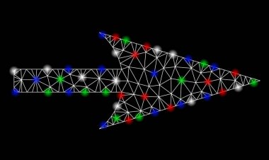 Light Spotlar ile parlak Mesh 2D ok ekseni X