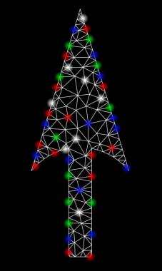 Light Spotlar ile parlak Mesh 2D ok ekseni Y