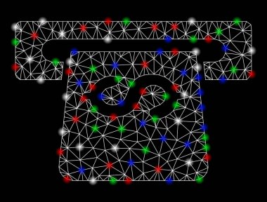 Flash Spotlar ile parlak Mesh karkas ATM